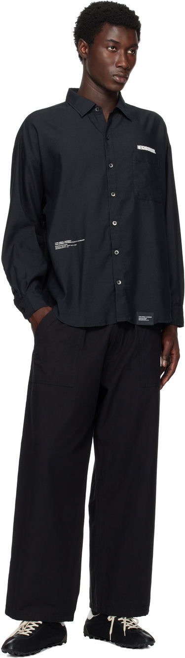 Košeľa Neighborhood Neighborhood Long Sleeve Overshirt Čierna | 251BENH-SHM01, 3