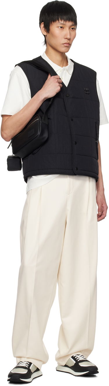 Vesta BOSS Hugo Stacked Logo Nylon Vest Čierna | 50530750, 3