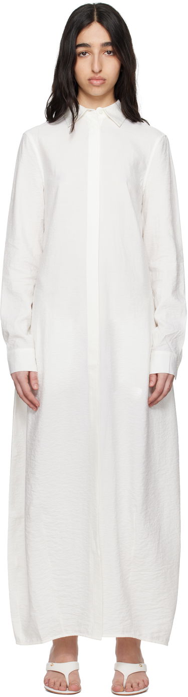 Šaty TOTEME TOTEME Parachute Shirt Maxi Dress Biela | 251-WRD4489-FB0368, 0
