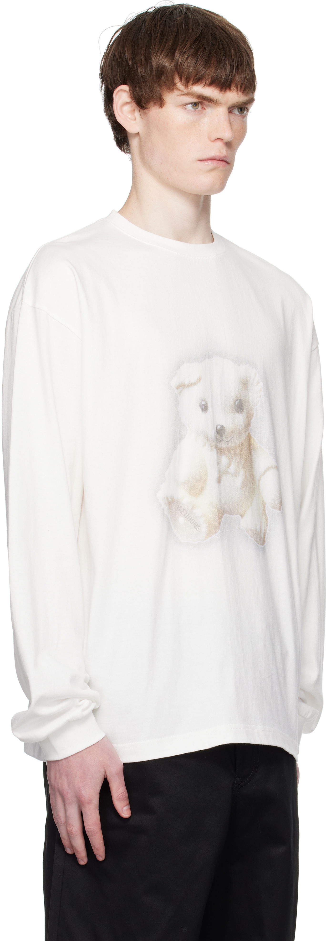 Tričko We11done We11done Glow Teddy Graphic Long Sleeve Tee Biela | WD-TT2-25-775-U-WH, 1