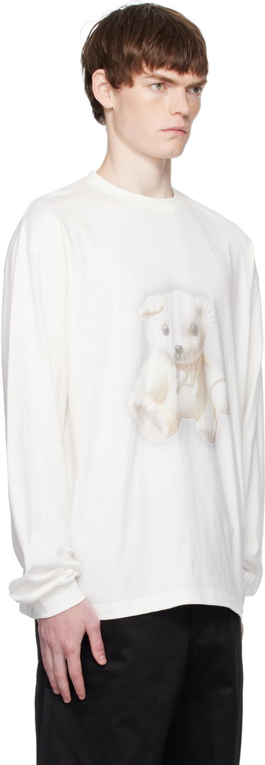 Tričko We11done We11done Glow Teddy Graphic Long Sleeve Tee Biela | WD-TT2-25-775-U-WH, 1