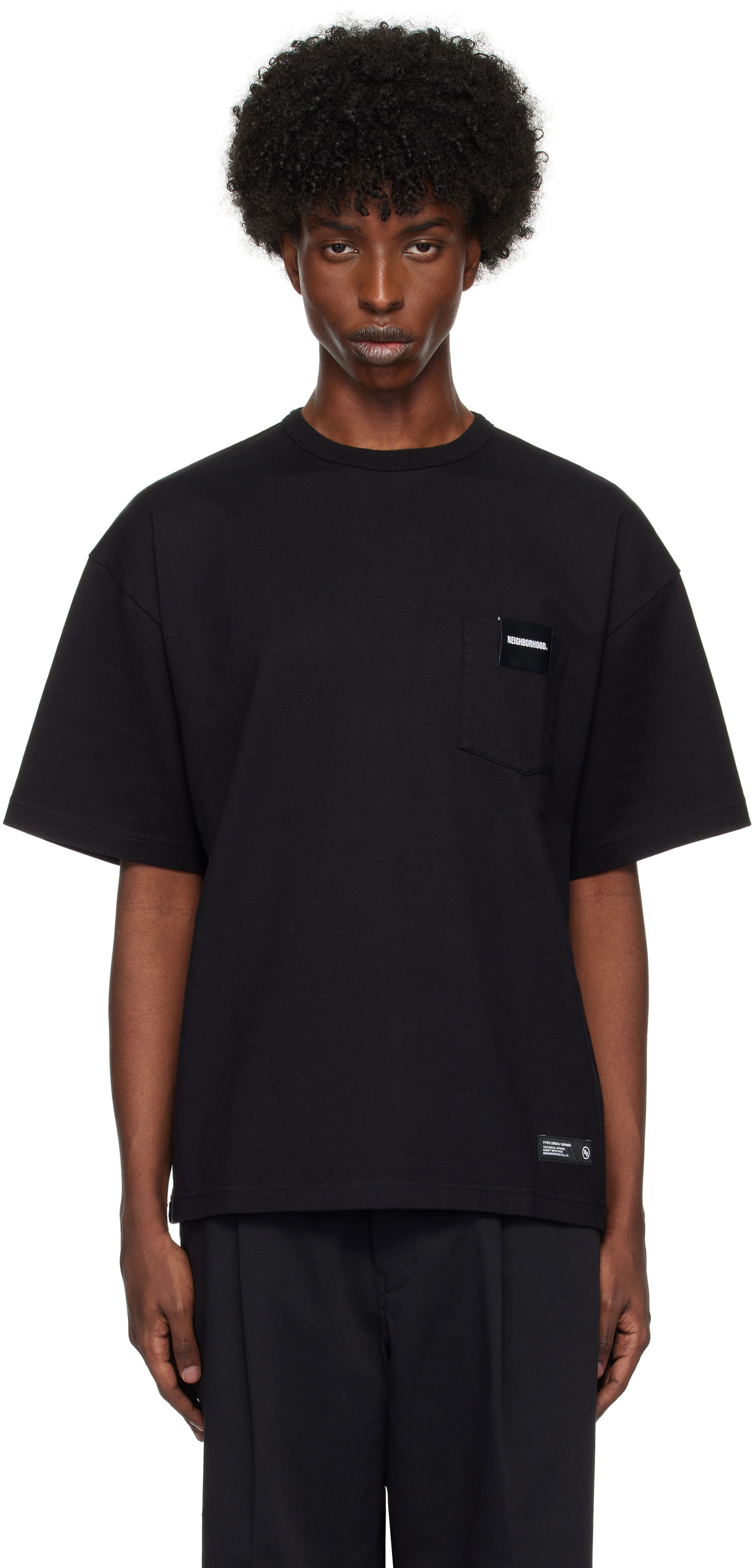 Tričko Neighborhood Classic-P Crewneck T-Shirt Čierna | 242FPNH-CSM11, 0