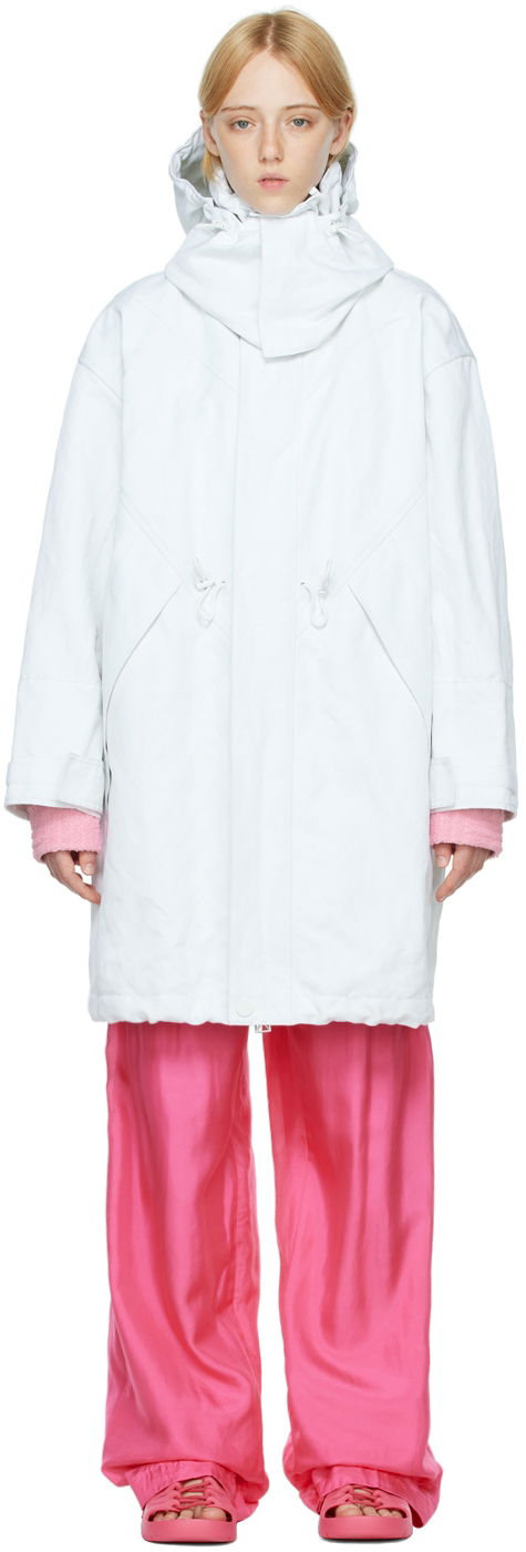 Parka Bottega Veneta Cotton Parka Biela | 704955 V1V60, 0
