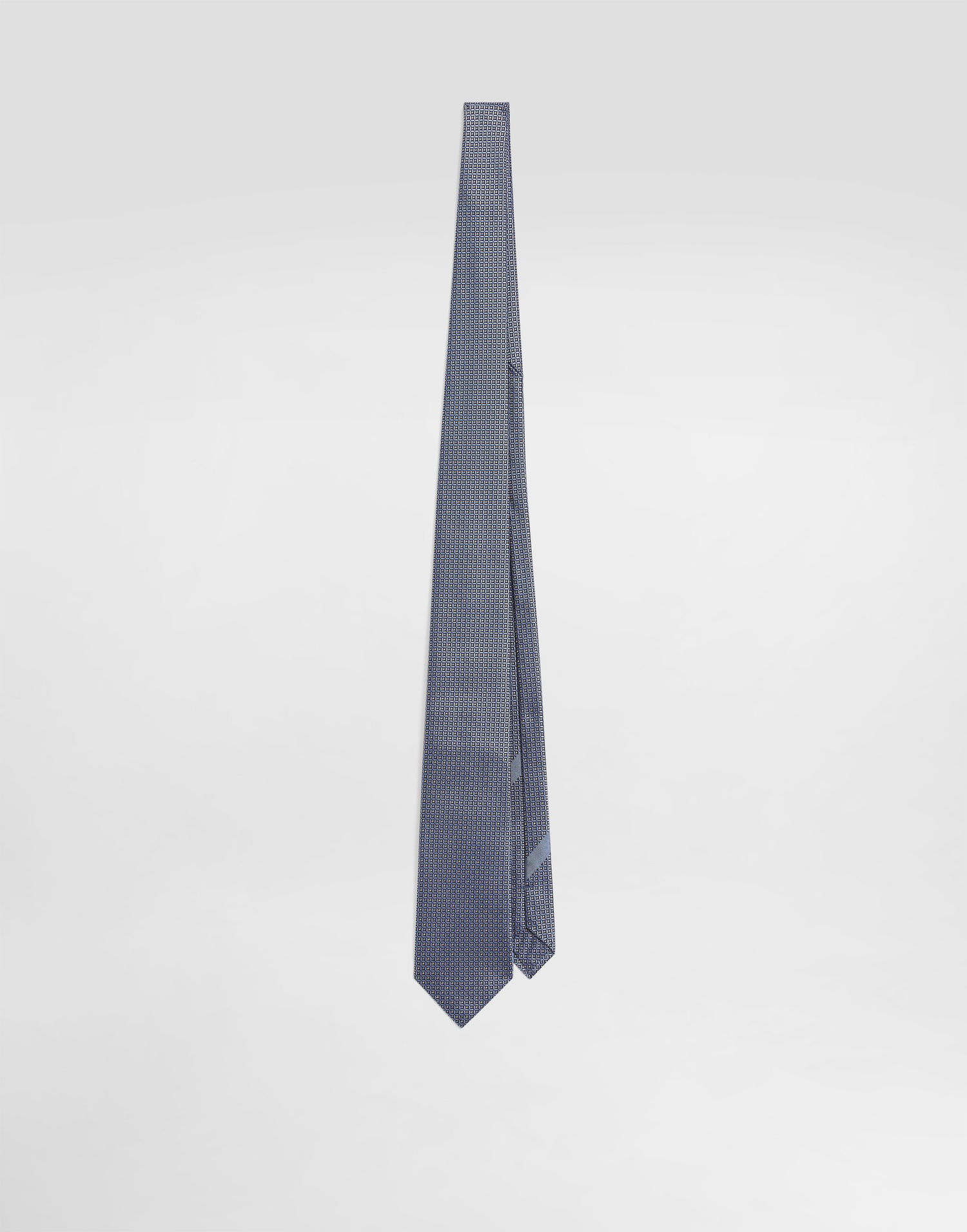 Doplnky Dolce & Gabbana Dolce & Gabbana Micro-Design Jacquard Tie Modrá | GT147EG0JRXS9002, 0