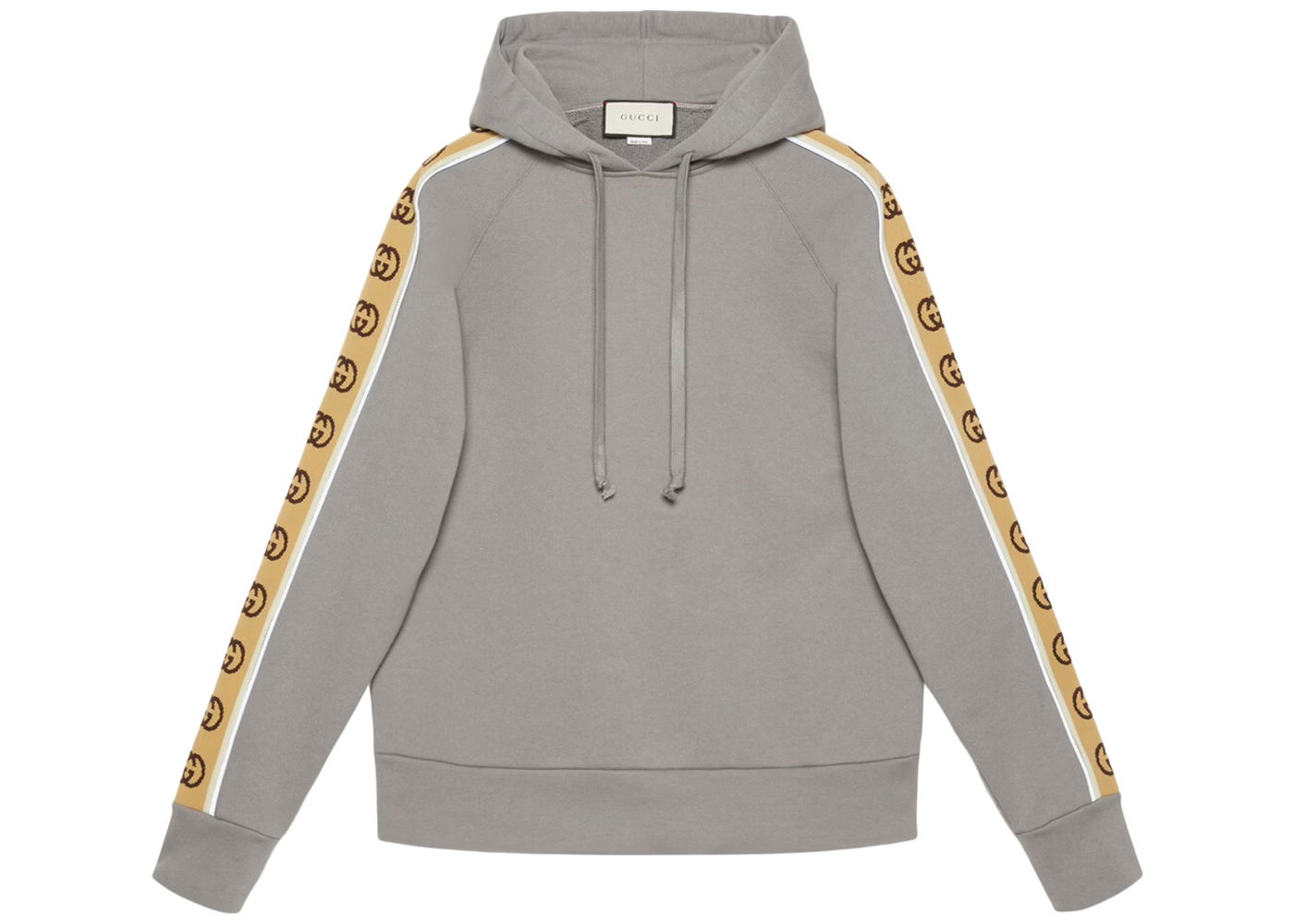 Mikina Gucci Cotton Jersey Hoodie Šedá | 596230 XJBUW 1233, 0