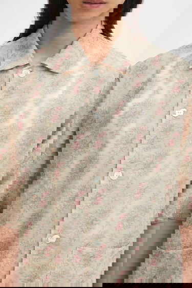Košeľa Needles Needles Cabana Relaxed Fit Shirt Béžová | RW278, 3