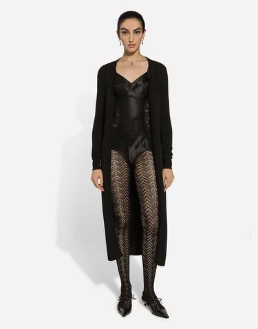 Body Dolce & Gabbana Lace And Satin Bodysuit Čierna | F7AC8TGDCL9N0000, 1