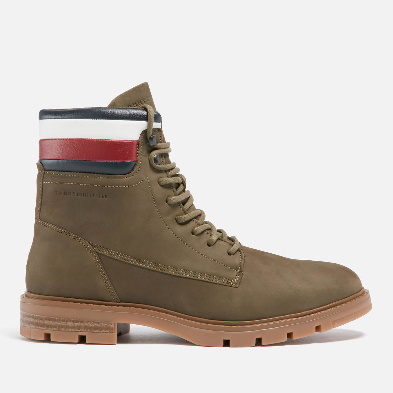 Oblečenie Tommy Hilfiger Men's Corporate Nubuck Lace Up Boots - UK 7 Hnedá | FM0FM04801RBN, 0