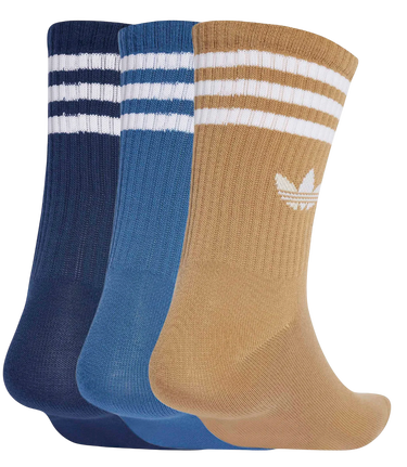 Ponožky adidas Performance 3-Stripes Crew Socks - 3 Pairs Hnedá | JZ4941, 2