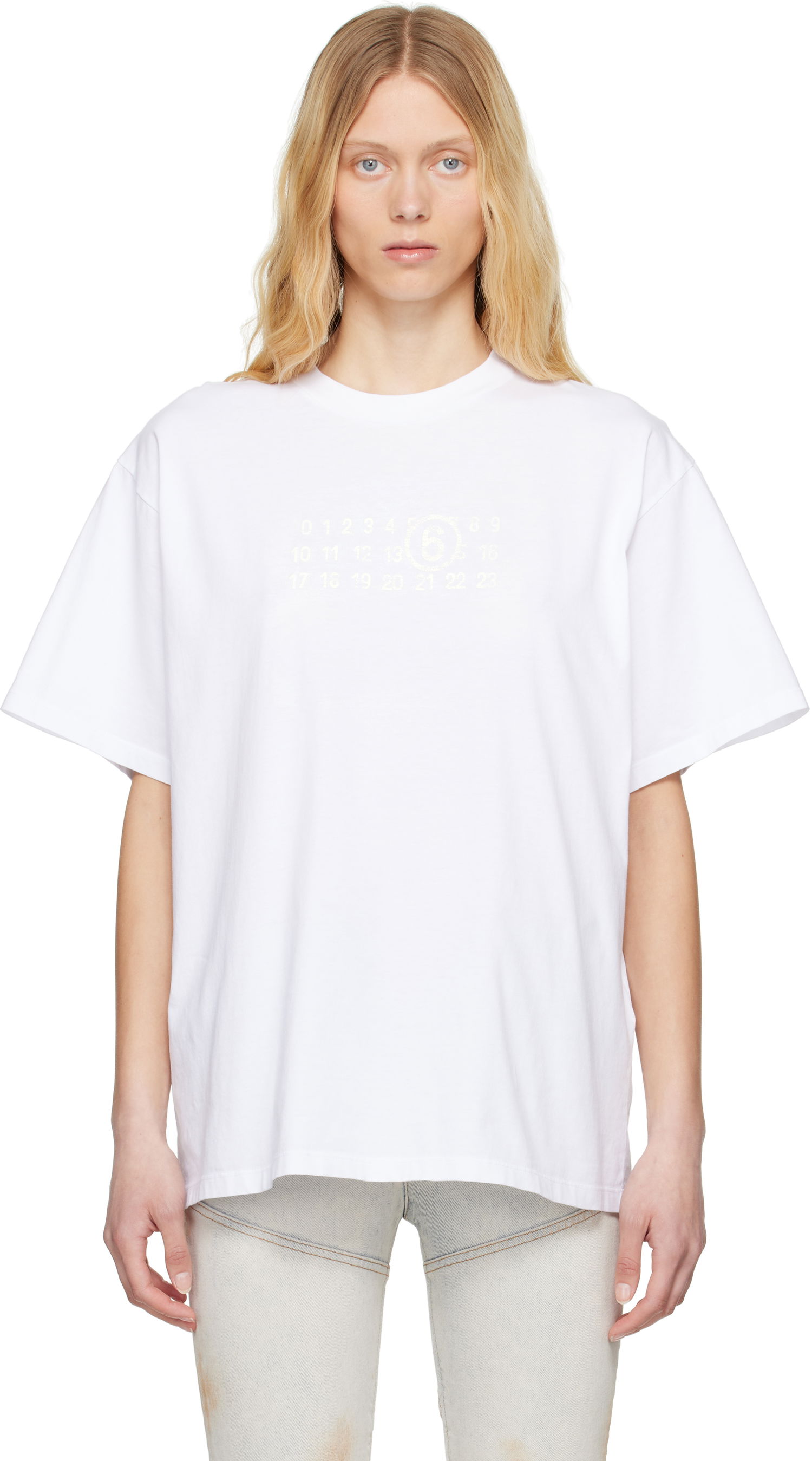 Tričko Maison Margiela MM6 Maison Margiela Basic Jersey T-Shirt Biela | S62GD0202 M20115, 0