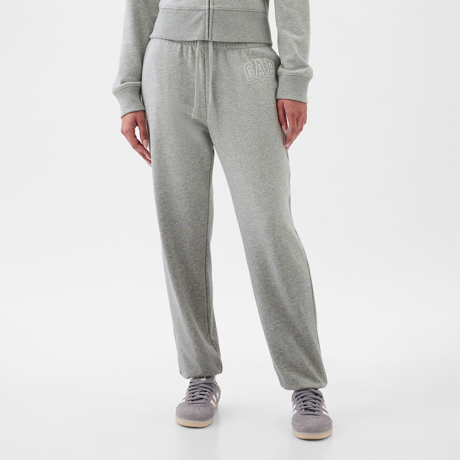 Tepláky GAP Logo Joggers Light Heather Grey Šedá | 889527-01, 0