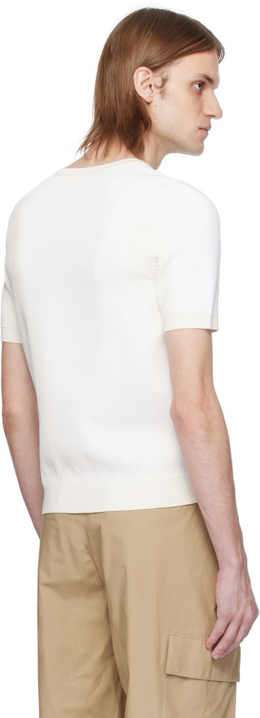 Sveter Lacoste Lacoste Runway Graphic Knit T-Shirt Biela | AH6765, 2