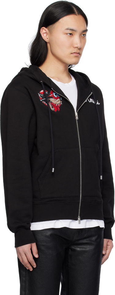 Mikina AMIRI Amiri Jazz Wolf Zip Hoodie Čierna | AMJYHD1101, 1
