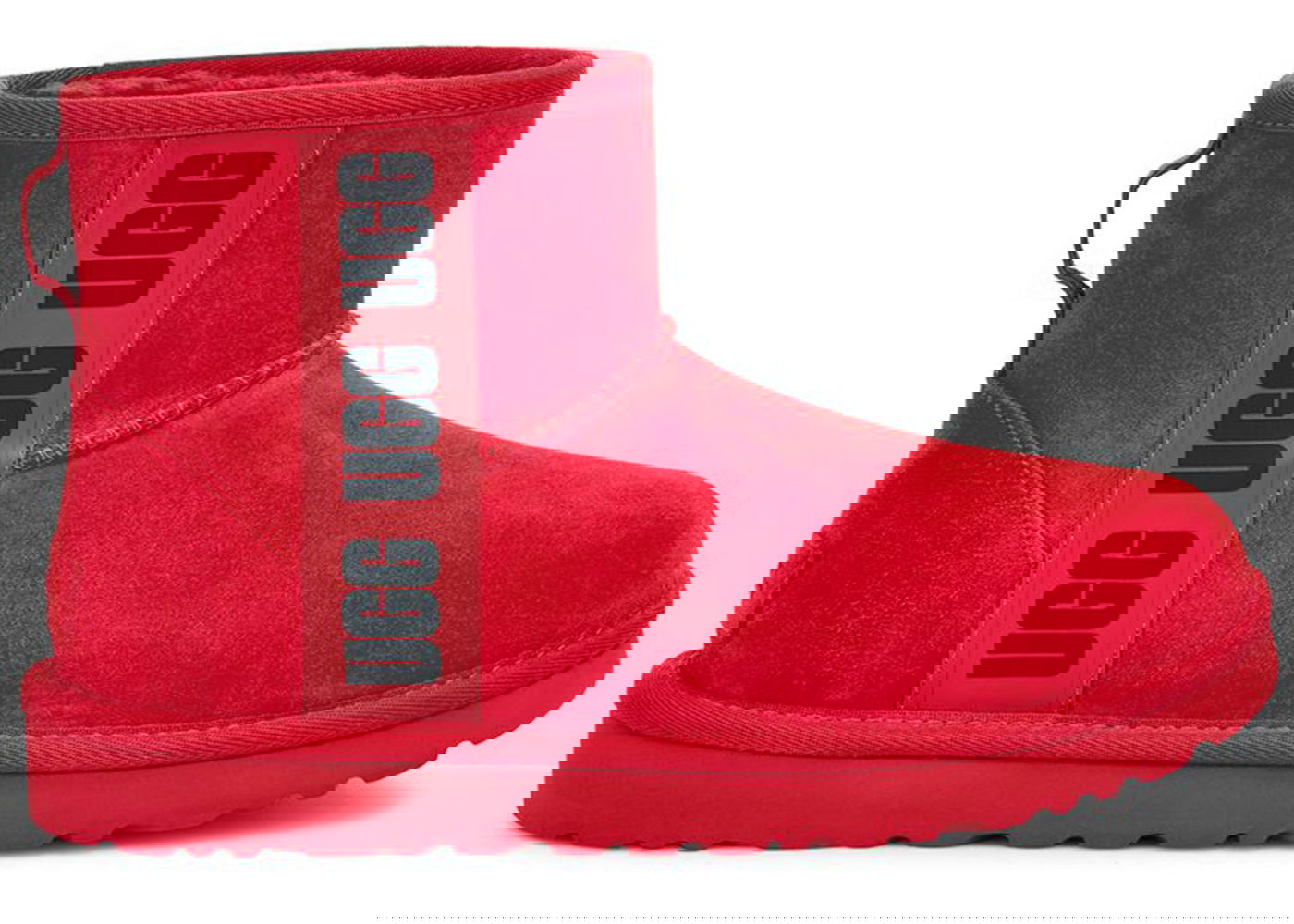 Tenisky a topánky UGG Classic Mini Side Logo Boot Samba Red Červená | 1122558-SRBCK, 0