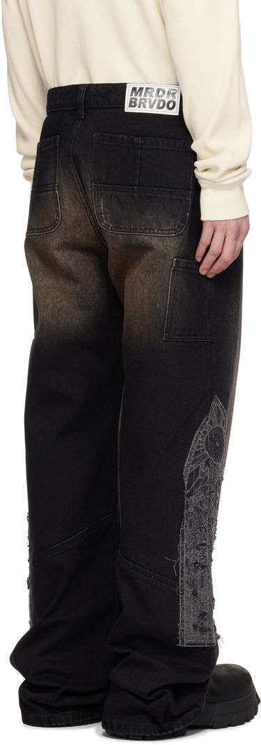 Džínsy Who Decides War Who Decides War Mocha Patched Jeans Čierna | 1120880017SS25, 2