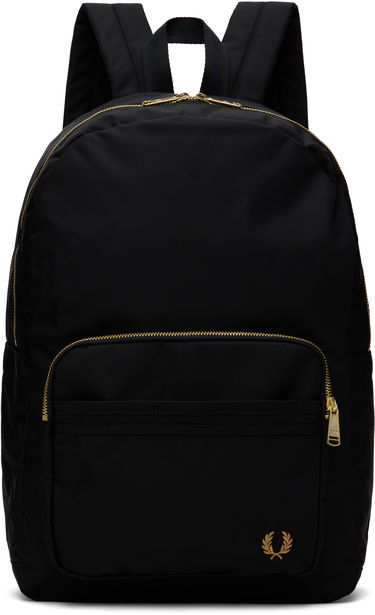 Batoh Fred Perry Fred Perry Textured Nylon Backpack Čierna | L9258, 0