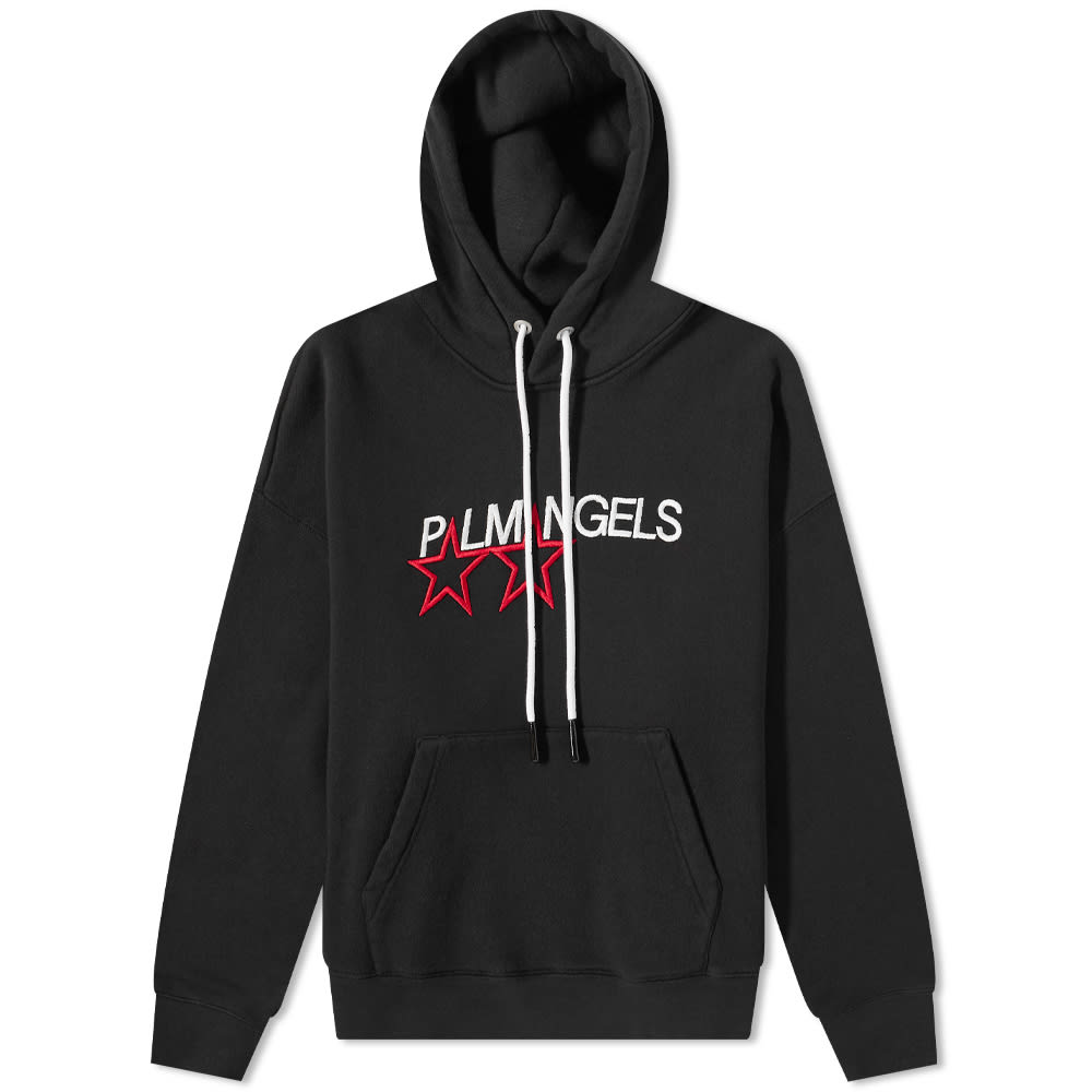 Mikina Palm Angels Racing Star Logo Popover Hoodie Čierna | PMBB058F21FLE0081001, 0