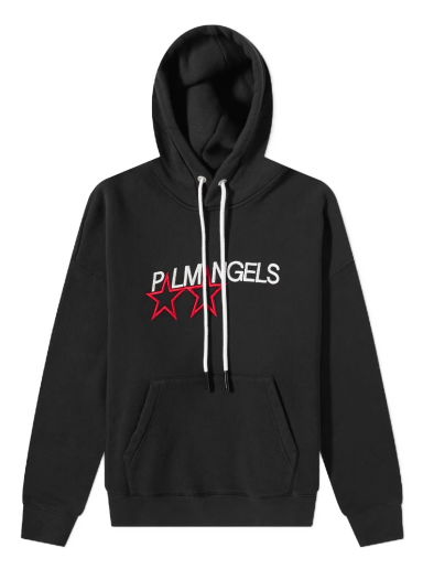 Mikina Palm Angels Racing Star Logo Popover Hoodie Čierna | PMBB058F21FLE0081001