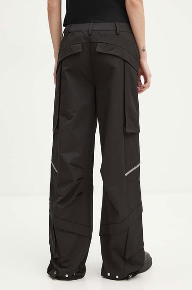 Cargo nohavice HELIOT EMIL High Waist Wide Leg Cargo Pants Čierna | HE.W.10.149.BLK01, 2