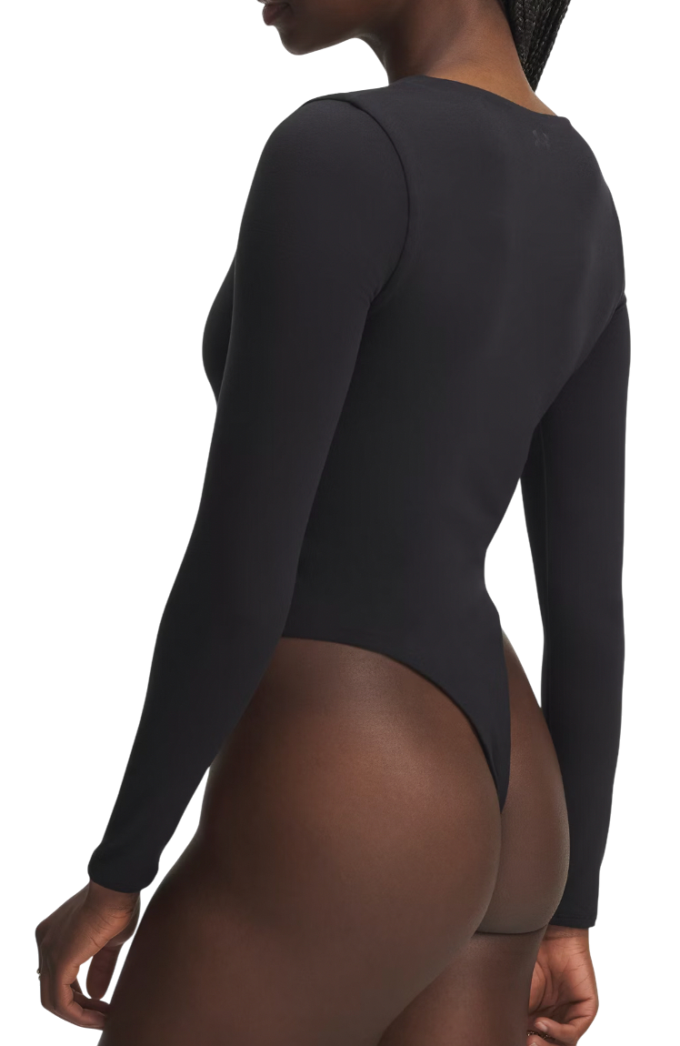 Body Under Armour Sleek Long-Sleeve Scoop Neck Bodysuit Motion Čierna | 6005918-003, 1