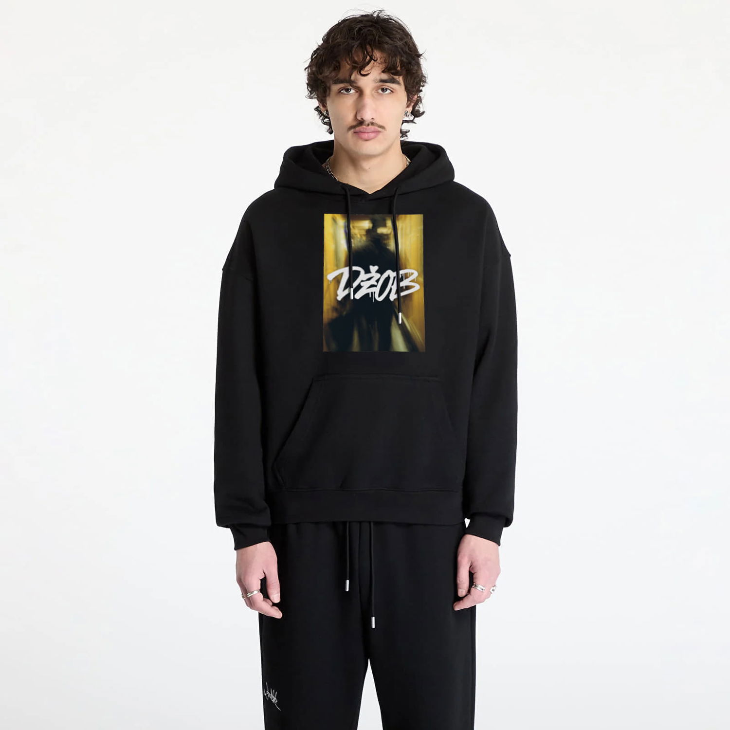 Mikina Footshop FTSHP x Džob Hoodie Čierna | FTSHP_546, 0