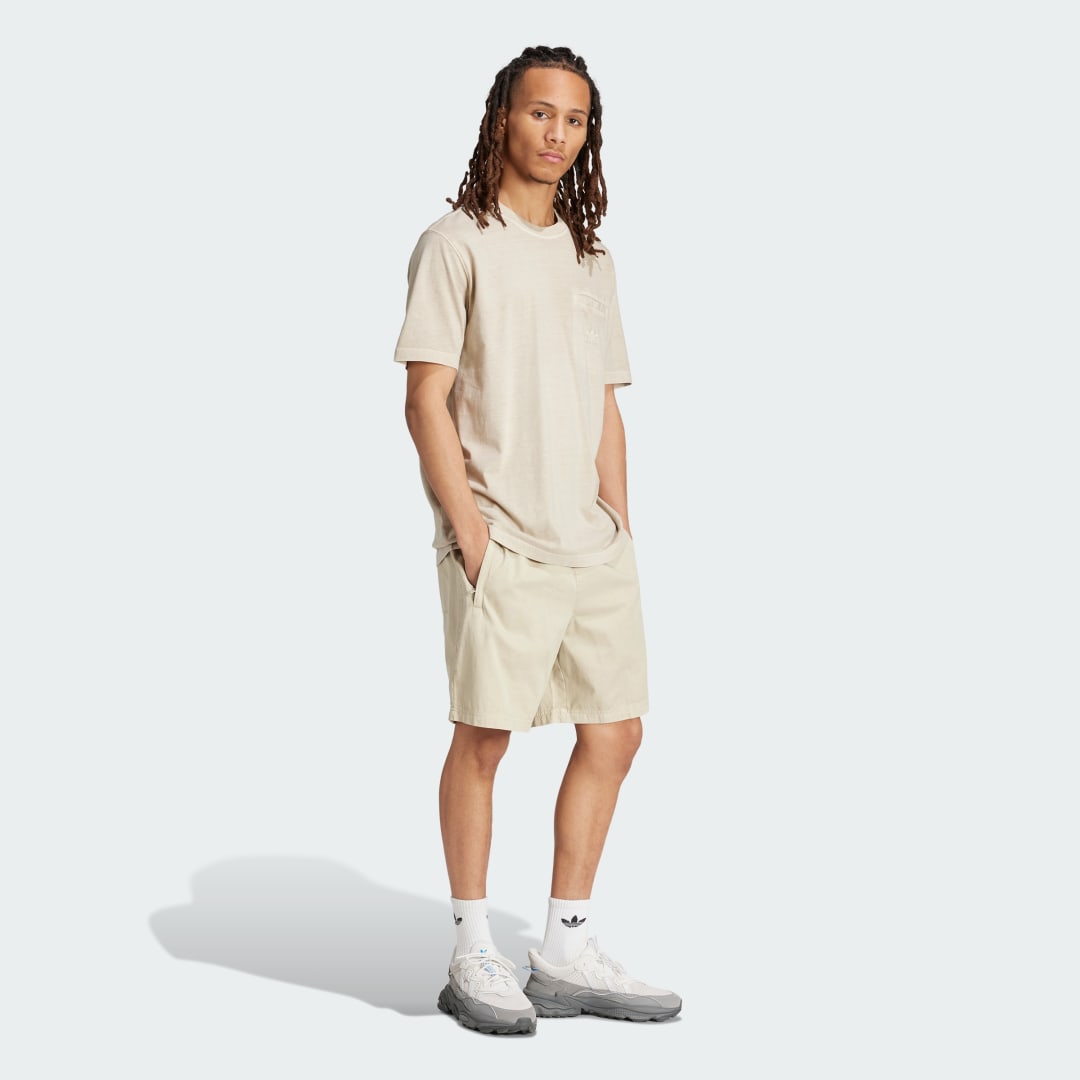 Tričko adidas Performance Trefoil Essentials + Dye Pocket Béžová | IS1763, 1