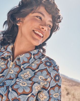 Overal Wrangler Wrangler Shirt Jacket Medallion XXL Modrá | 112362607:XXL, 0