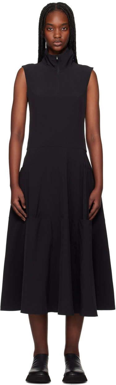 Šaty Y-3 Y-3 Half-Zip Midi Dress Čierna | JI7087, 0