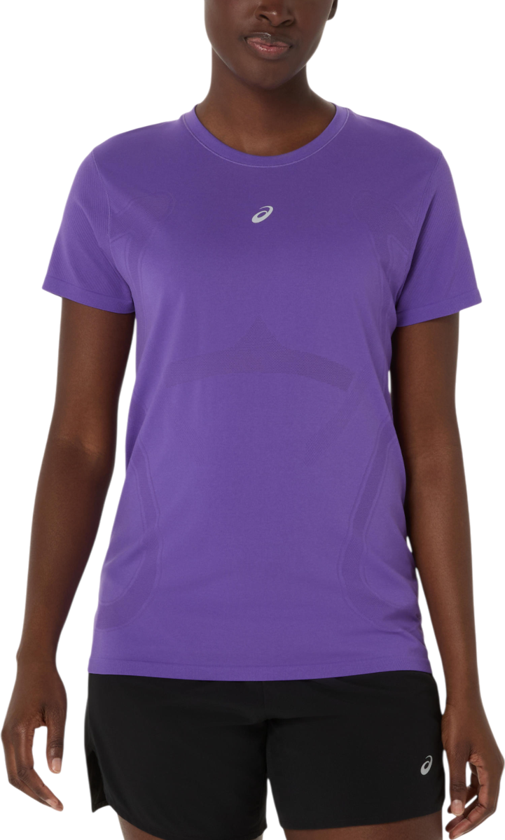 Tričko Asics Road Seamless Short Sleeve Running T-Shirt Fialová | 2012d292-500