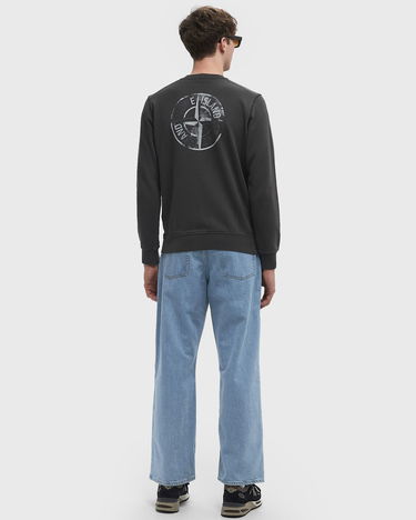 Mikina Stone Island Stone Island Crewneck Cotton Fleece Sweatshirt Čierna | K1S156100665S0083.V0065, 2
