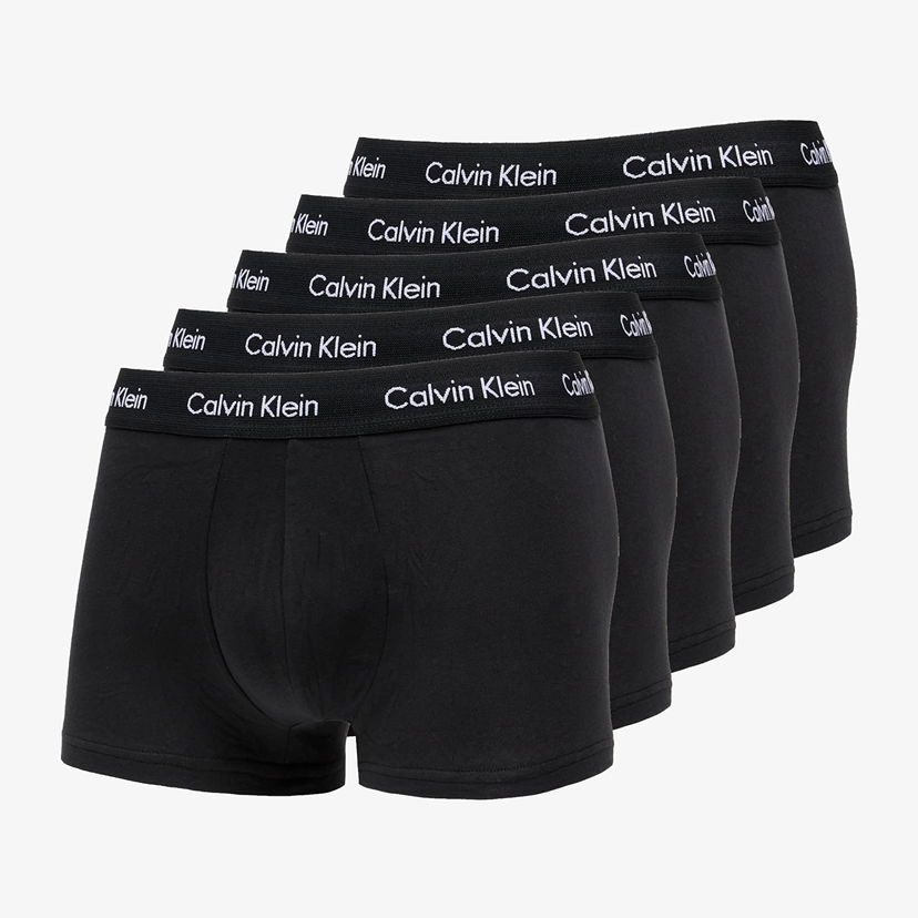 Boxerky CALVIN KLEIN 5Pack Low Rise Trunks Black Čierna | NB2734A-XWB