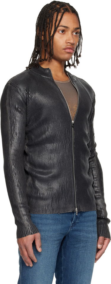 Bunda Diesel K-Dargy-D Ribbed Zip-Up Jacket Čierna | A19472-0JLBA-900A, 1