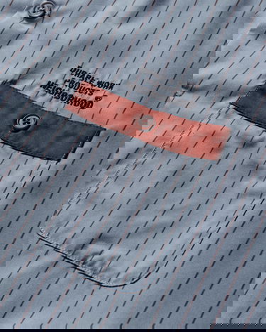 Košeľa Neighborhood Classic Pinstripe Work Longsleeve Shirt with Contrasting Collar and Pockets Durable Work Products Modrá | 252TSNH-SHM03 BLUE, 3