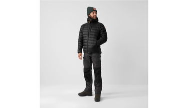 Prešívaná bunda FJÄLLRÄVEN Keb Touring Hooded Down Jacket Čierna | F84751-550, 3