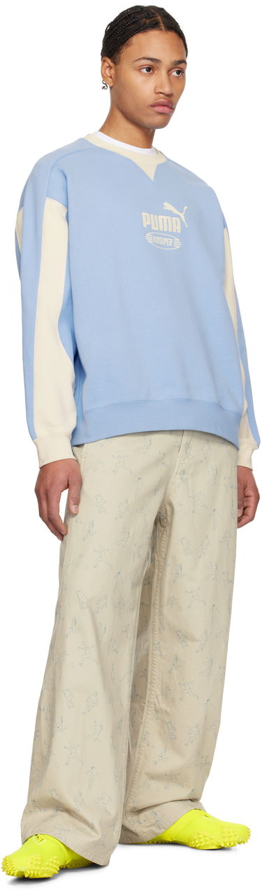 Sveter KidSuper KidSuper Studios King Crew Sweatshirt Modrá | 62670072, 3