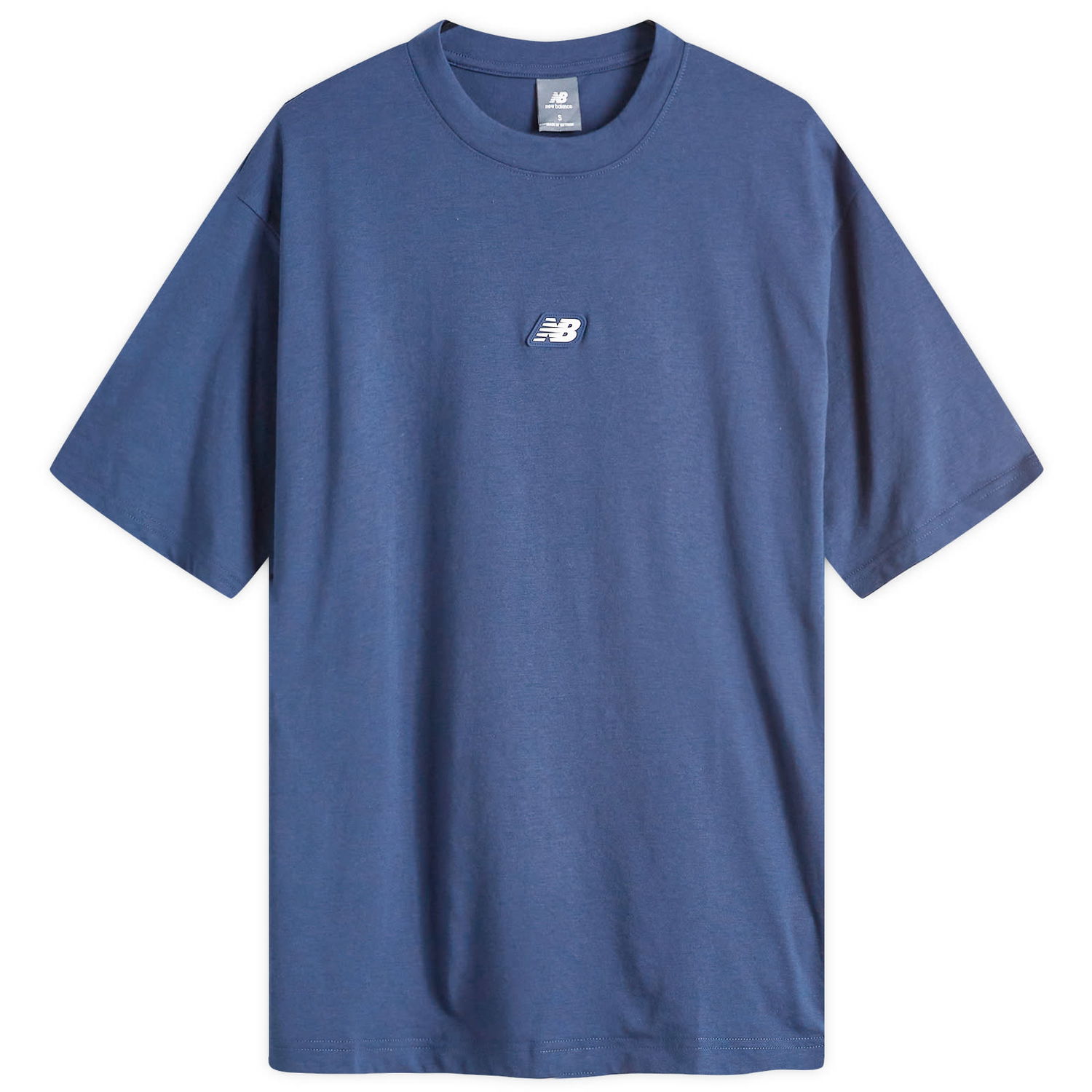 Tričko New Balance Women's Hoops On Court T-Shirt Size Small Modrá | MT44586-NNY, 0
