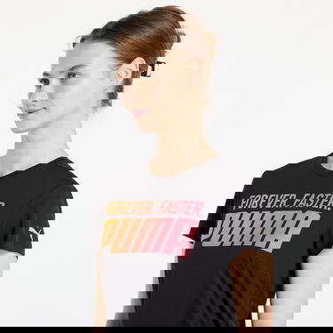 Tričko Puma Run Favroites Forever Faster Graphic Tee Black Čierna | 52614401, 4