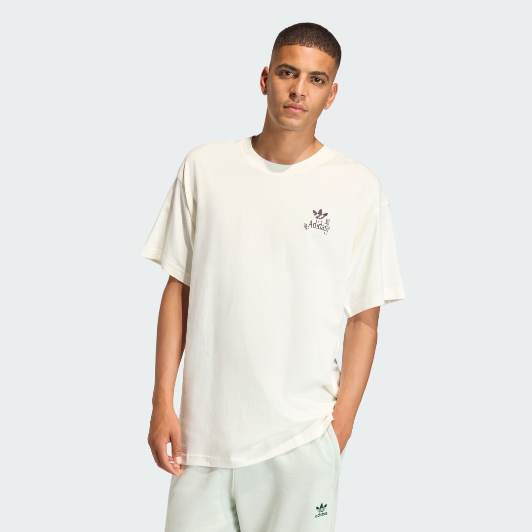 Tričko adidas Performance Supper Club Graphic Tee Biela | HY2063, 0