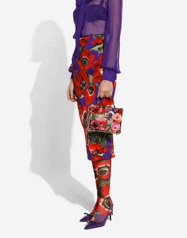 Kabelka Dolce & Gabbana Floral Embroidered Handbag Červená | BB5970AR1058U989, 1