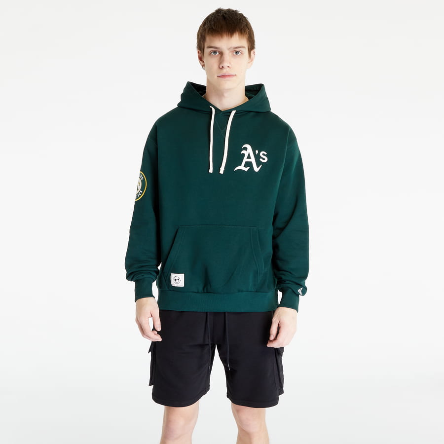 Mikina New Era Oakland Athletics MLB Heritage Oversized Hoodie Zelené | 60332231, 0