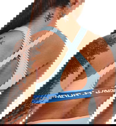 Podprsenka Under Armour Crossback Mid Bra Modrá | 1361034-478, 1