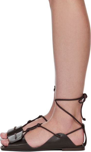 Oblečenie LEMAIRE Lemaire Opanka Flat Sandals Hnedá | FO0169 LL0043, 2