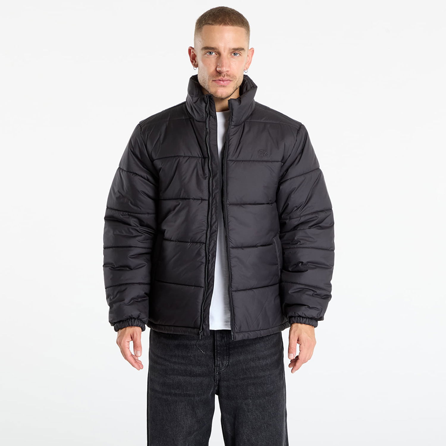 Prešívaná bunda Vans Vans Hillgate Puffer Jacket Čierna | VN000PJ9BLK1, 0
