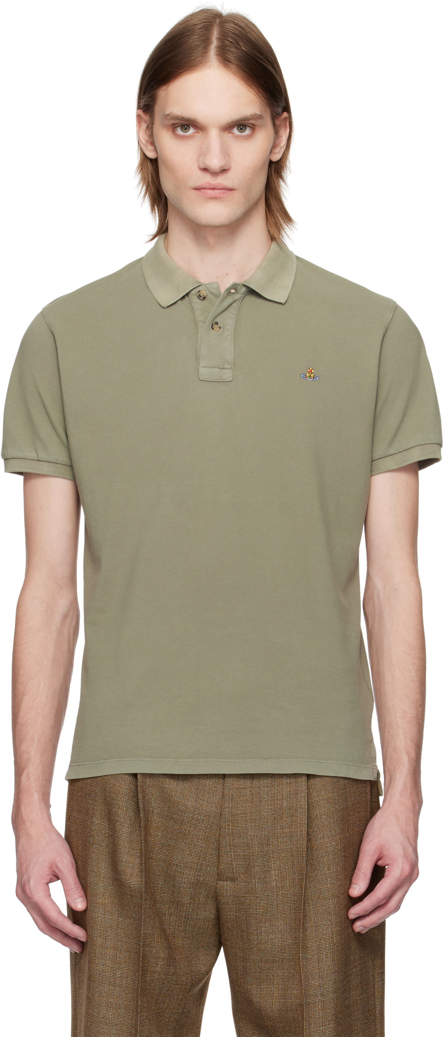 Polo tričko Vivienne Westwood Vivienne Westwood Classic Polo Zelené | 2H01000I-J009F-, 0
