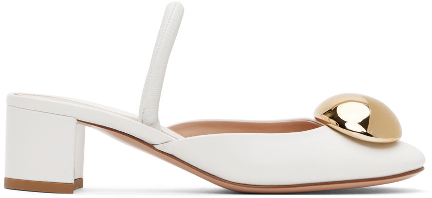 Tenisky a topánky Gianvito Rossi Sphera 45 Slingback Pumps Biela | G95456.45RIC.NXF, 0