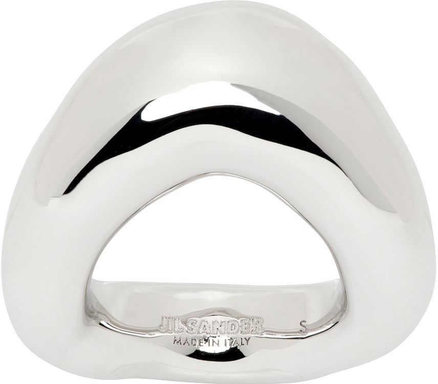 Prsteň Jil Sander Band Ring "Silver" Metalická | J11UQ0028_P4877, 0