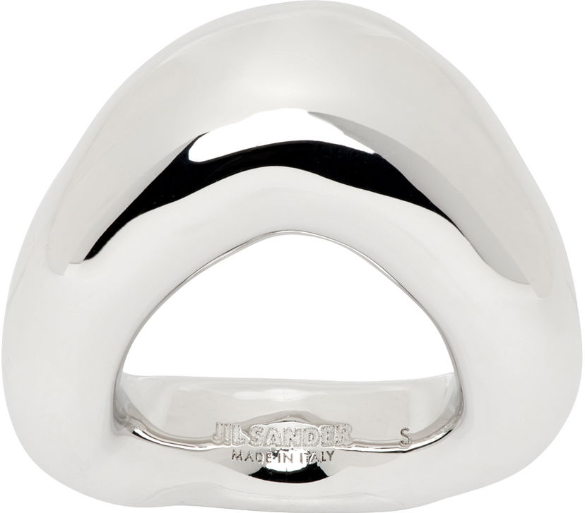 Prsteň Jil Sander Band Ring "Silver" Metalická | J11UQ0028_P4877