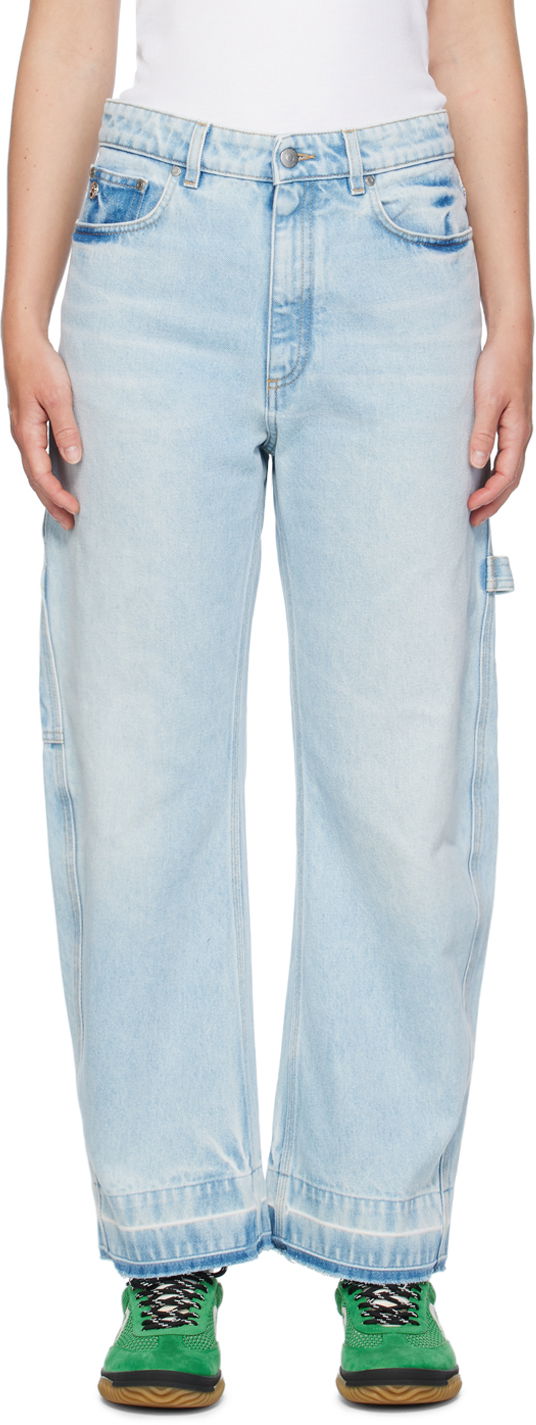 Stella McCartney Wide-Leg Mid-Rise Jeans