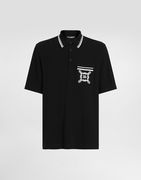 Dolce & Gabbana Cotton Polo Shirt with DG Logo Patch