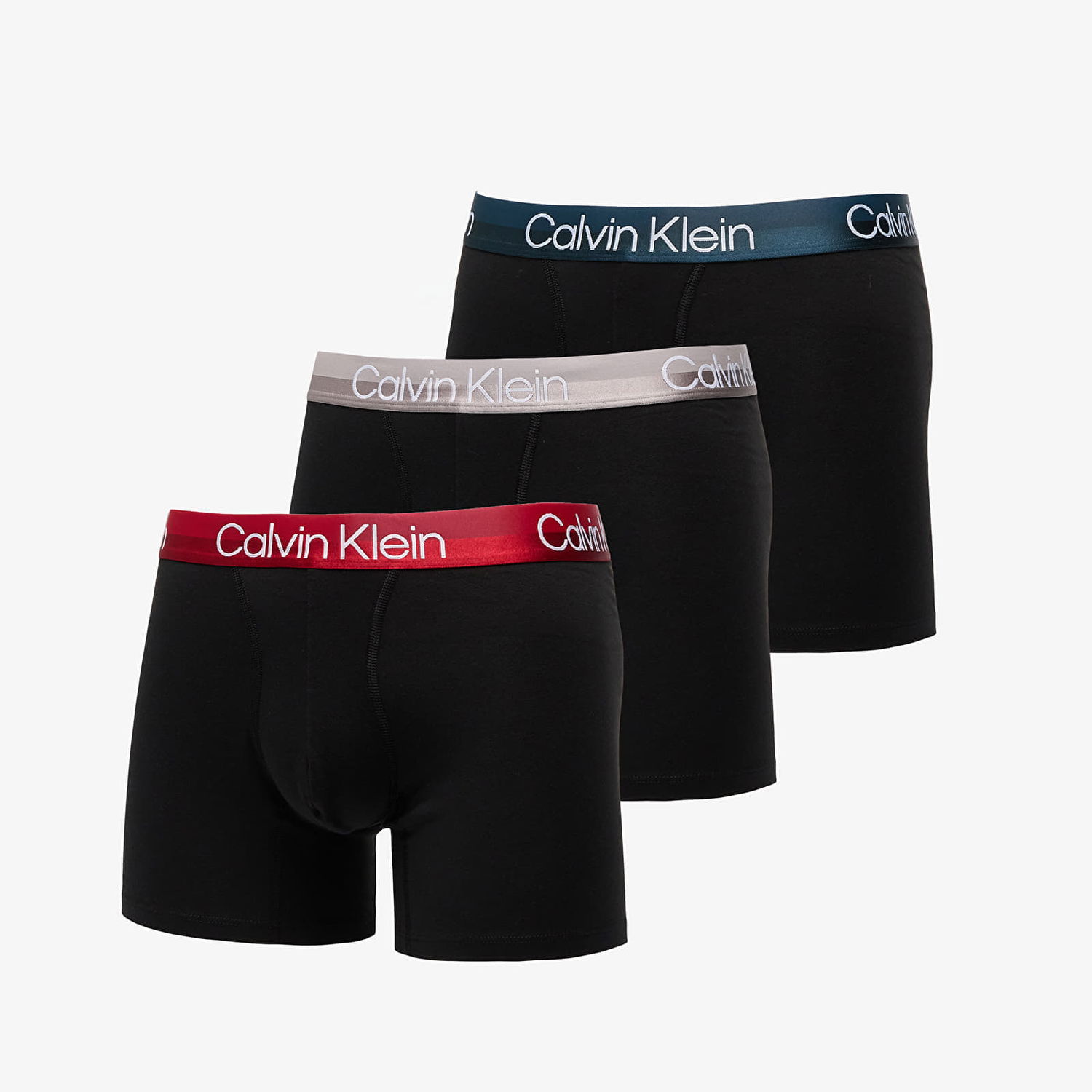 Boxerky CALVIN KLEIN Cotton Stretch Blend Boxer Brief 3-Pack Čierna | NB2971A PZI, 0